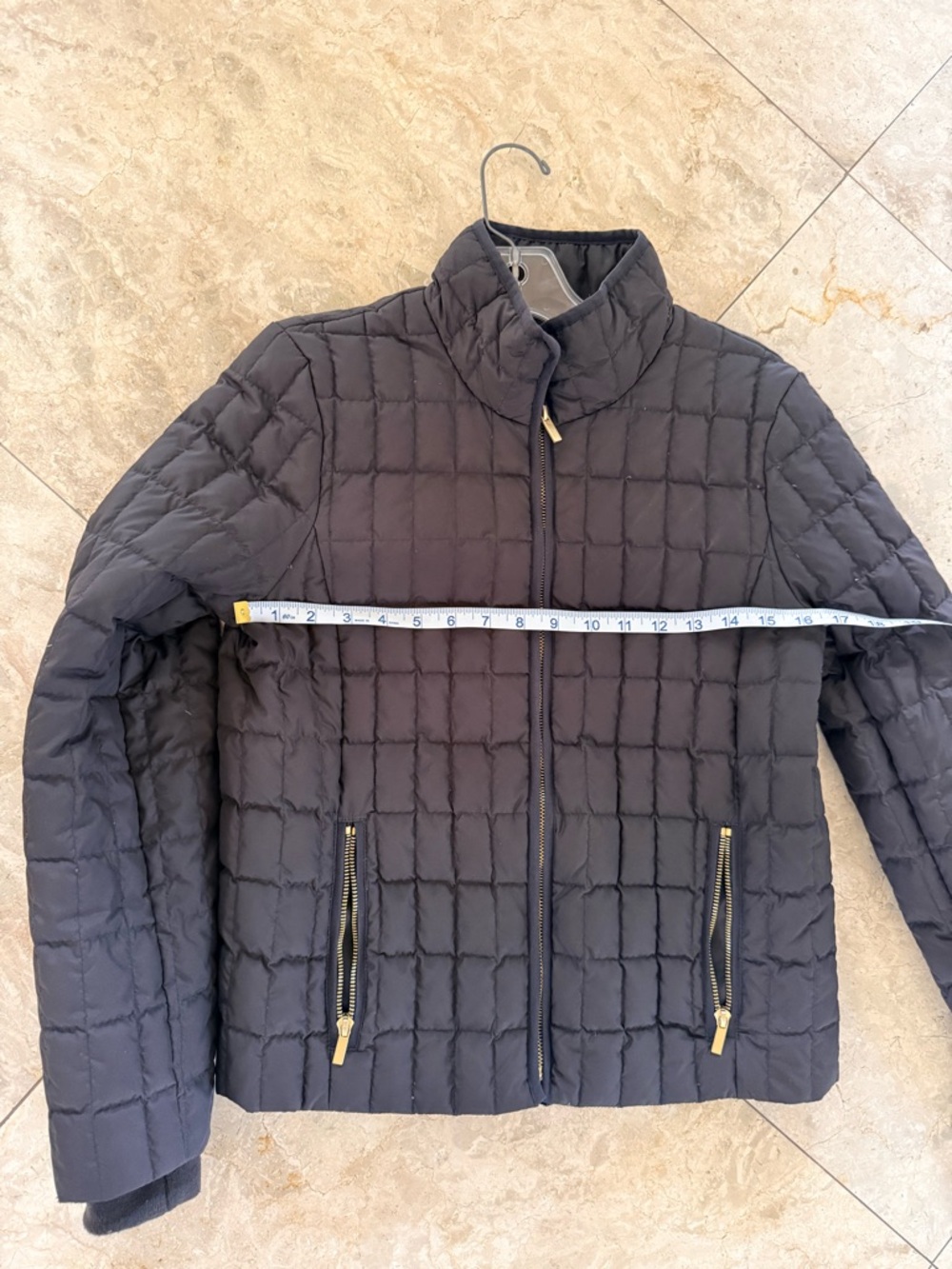 J. Crew Black Quilted Puffer Jacket Size Medium - Picture 10 of 10